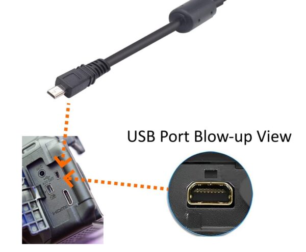 USB Cable Photo Transfer Charger Cord UC-E6 for Nikon D3300 D750 D5300 D7200 D3200, Coolpix B500, Select Coolpix & DSLR (Please See Product Pictures & Complete List of Compatible Nikon Models Below) - Image 3