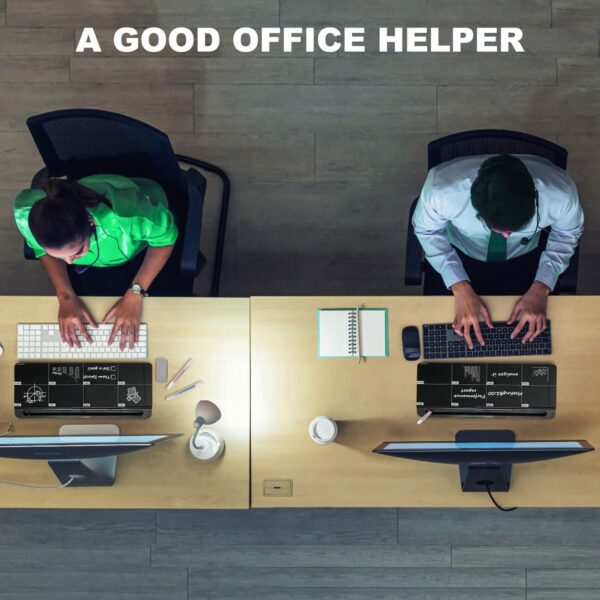 TSJ OFFICE Desktop Whiteboard Dry-Erase-Board - Computer Keyboard Stand White Board Surface Pad with Drawer, Desk Organizers with Accessories for Office, Home, School Supplies - Image 6