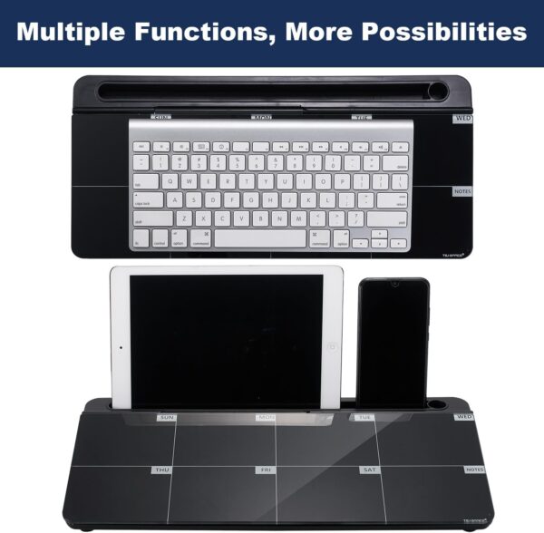 TSJ OFFICE Desktop Whiteboard Dry-Erase-Board - Computer Keyboard Stand White Board Surface Pad with Drawer, Desk Organizers with Accessories for Office, Home, School Supplies - Image 5