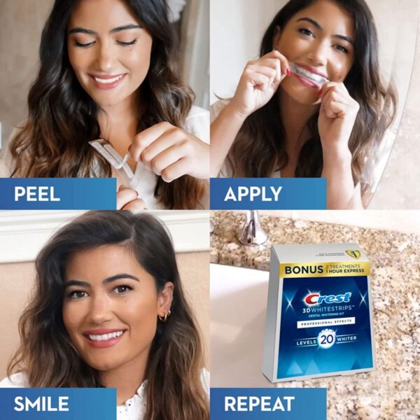 Crest 3D Whitestrips, Professional Effects, Teeth Whitening Strip Kit, 44 Strips (22 Count Pack) - Image 4