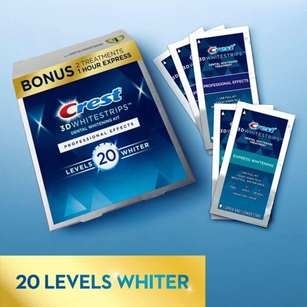 Crest 3D Whitestrips, Professional Effects, Teeth Whitening Strip Kit, 44 Strips (22 Count Pack) - Image 5