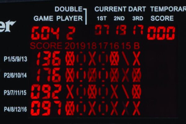 Viper by GLD Products Neptune Electronic Dartboard Cabinet Combo Pro Size Over 55 Games Large Auto-Scoring LCD Cricket Display Extended Dart Catch Area 16 Player Multiplayer with Soft Tip Darts and Power Adapter , 21.5" L x 26.5" W x 3.5" H - Image 5