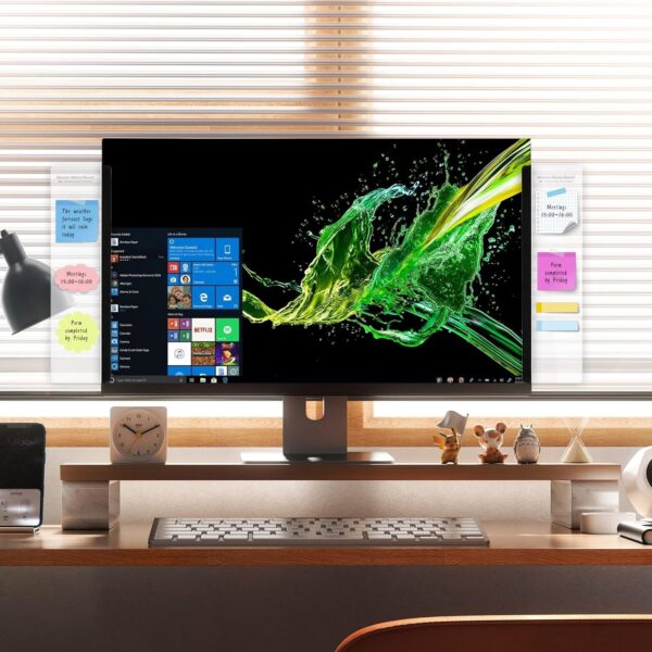 Monitor Memo Board - Multifunction Computer Monitor Memo Board Transparent Monitor Side Panel Creative Desktop Memo Board Easy to Use Suitable for Home Office Desktop Left and Right (2pcs) - Image 6