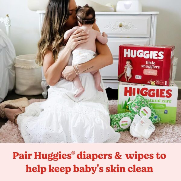 Huggies Natural Care Sensitive Baby Wipes, Unscented, Hypoallergenic, 99% Purified Water, 8 Flip-Top Packs (448 Wipes Total) - Image 10