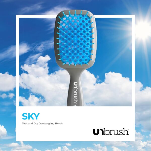 FHI Heat UNbrush Detangling Brush for Pain-Free Brushing on All Wet or Dry Hair Types — Durable DuoFlex Anti-Static Bristles, Lightweight Handle, Vented Hair Brush - Image 7