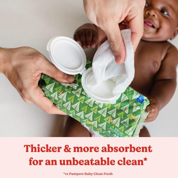Huggies Natural Care Sensitive Baby Wipes, Unscented, Hypoallergenic, 99% Purified Water, 8 Flip-Top Packs (448 Wipes Total) - Image 4